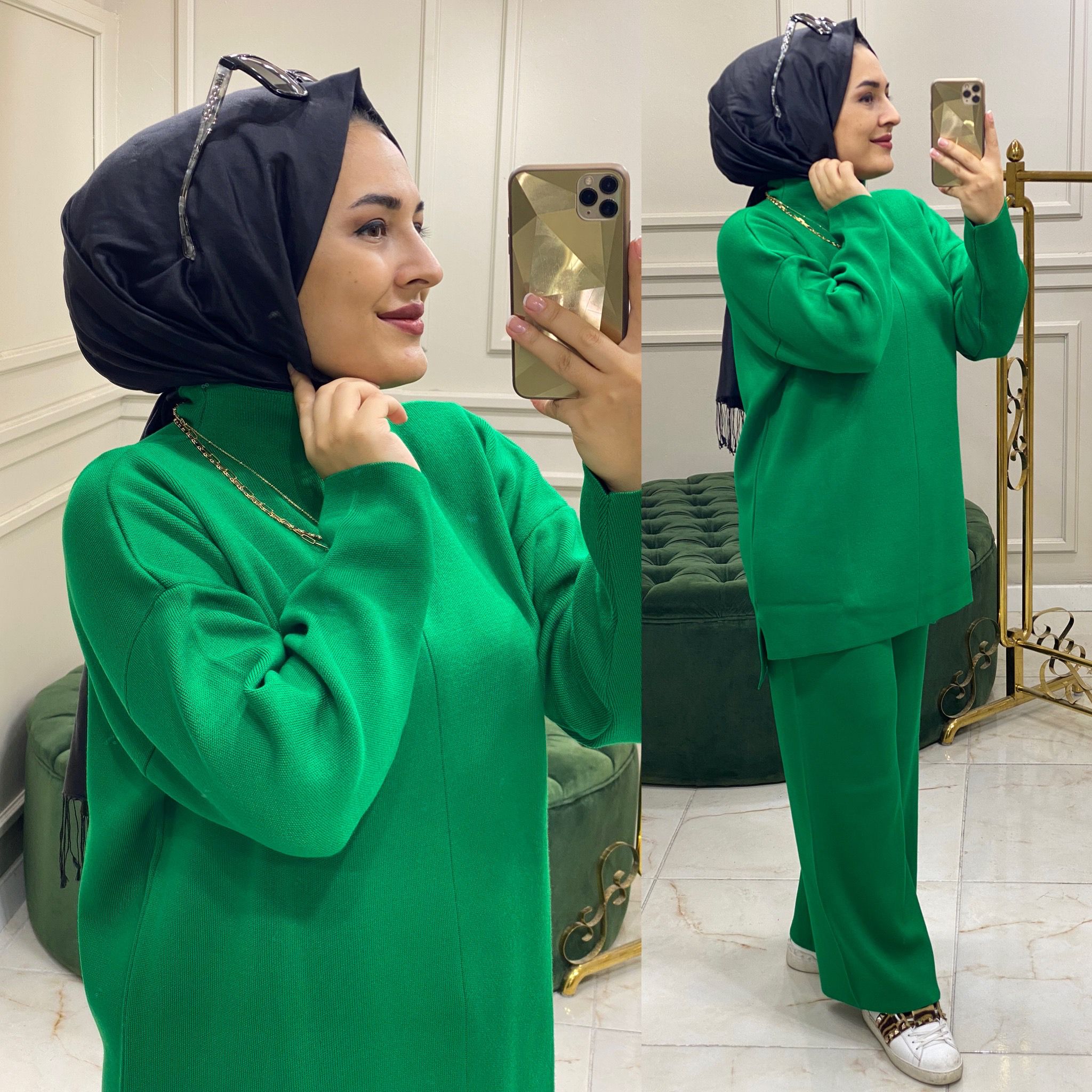 Triko tunik pantolon takım - Görsel 9