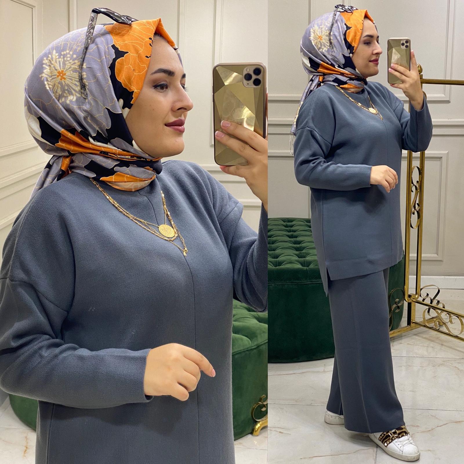 Triko tunik pantolon takım - Görsel 3