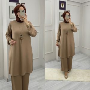 Büyük beden tunik pantolon takım