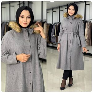 Büyük beden kaşe kaban