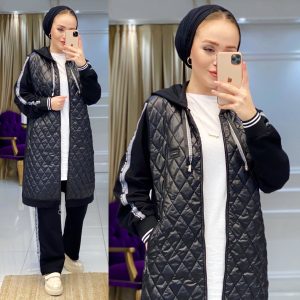 Kapitone hırka pantolon takım