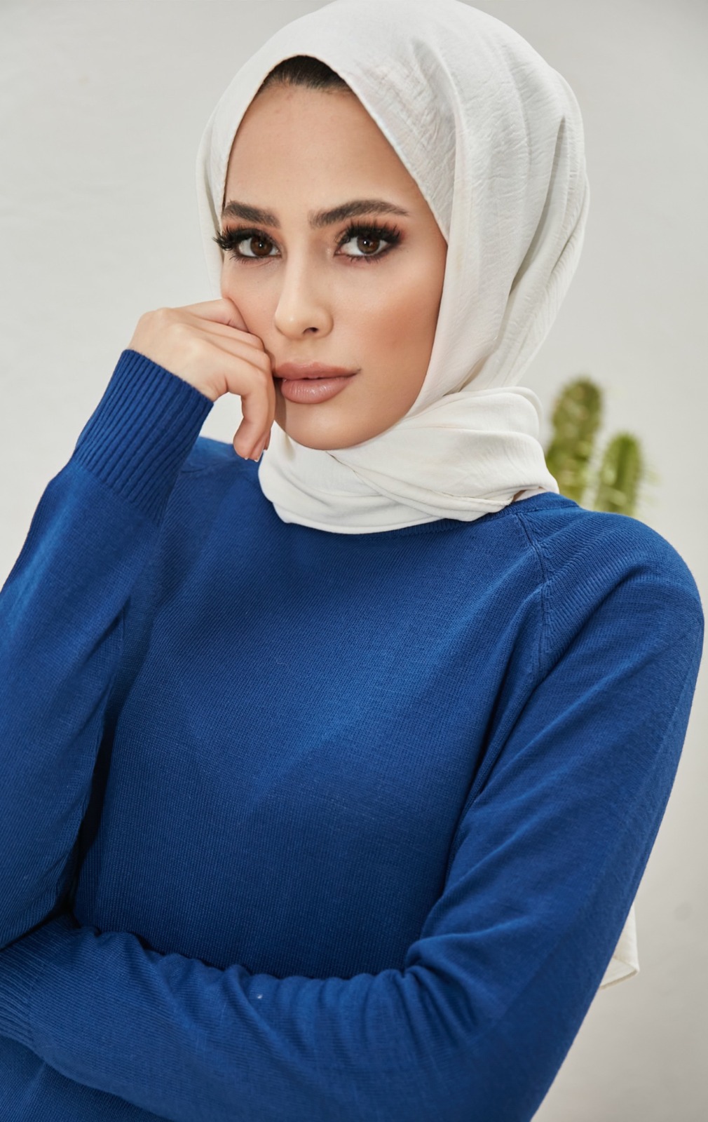 Şeritli etek bluz takım - Görsel 2