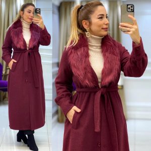 Kürklü kaşe kaban