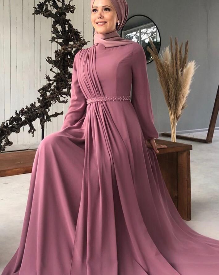 Abiye şifon kumaş - Görsel 2