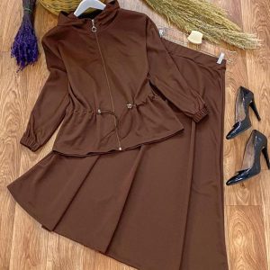 Kapşonlu spor etek takım