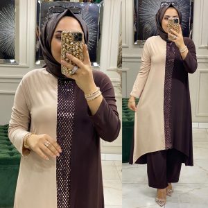 Hanzede tunik pantolon takım