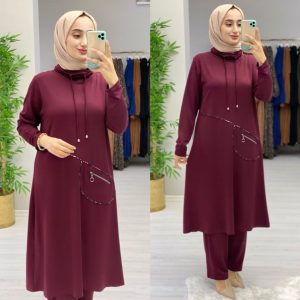Büyük beden tunik pantolon takım
