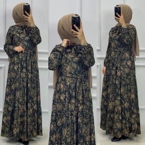 Büyük beden zara krep kumaş elbise