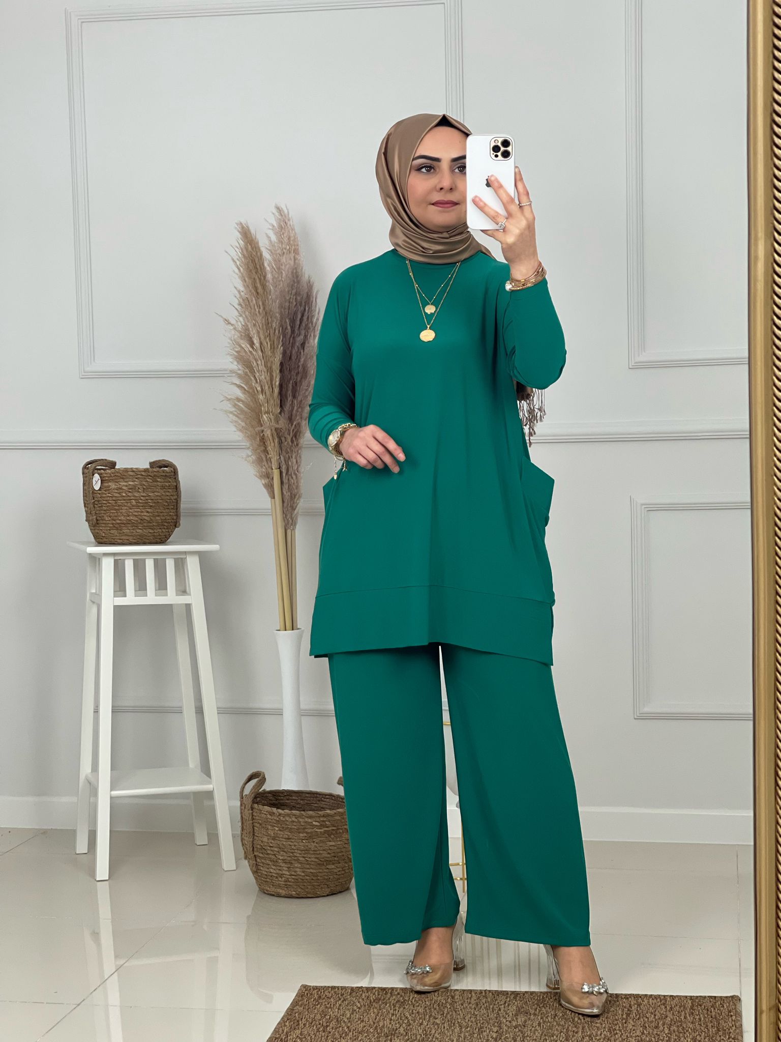 Almina takım sandy kumaş - Görsel 2