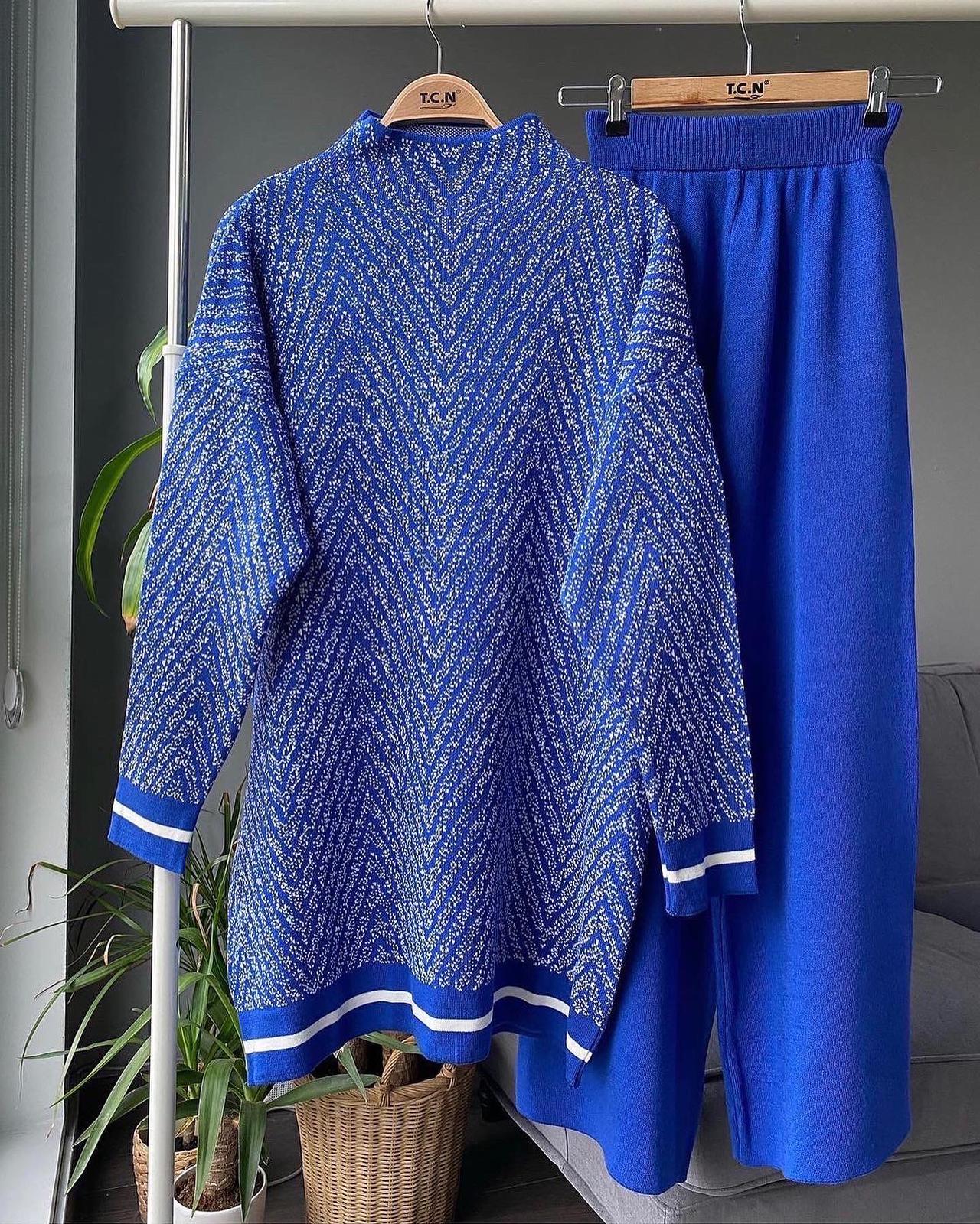 Triko tunik pantolon takım - Görsel 2