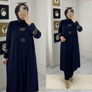 Üçlü tunik içlik pantolon takım