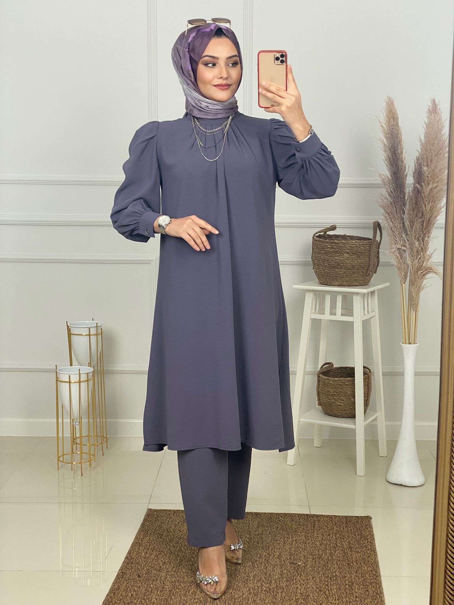 Tunik pantolon takım ayrobin - Görsel 8