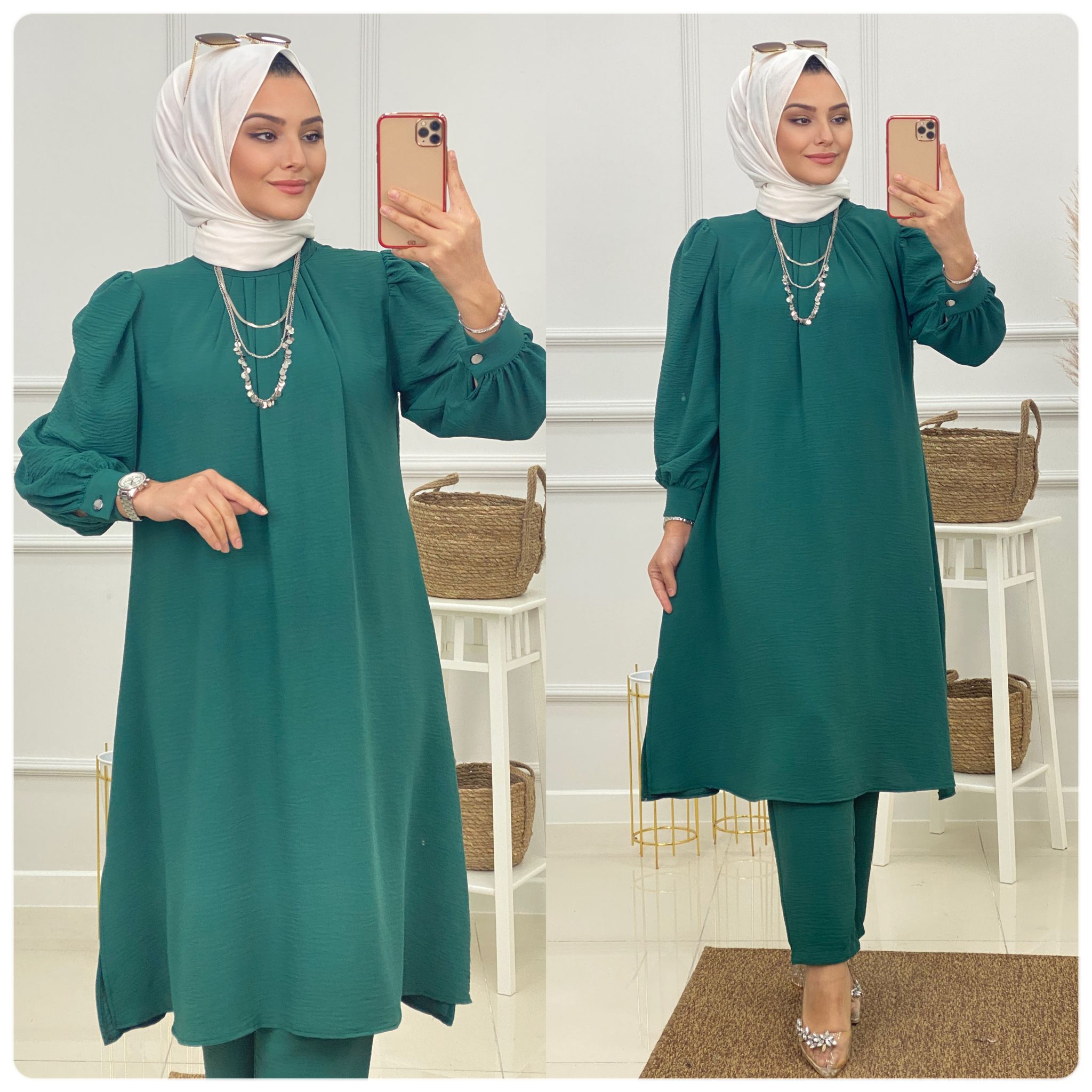 Tunik pantolon takım ayrobin - Görsel 6