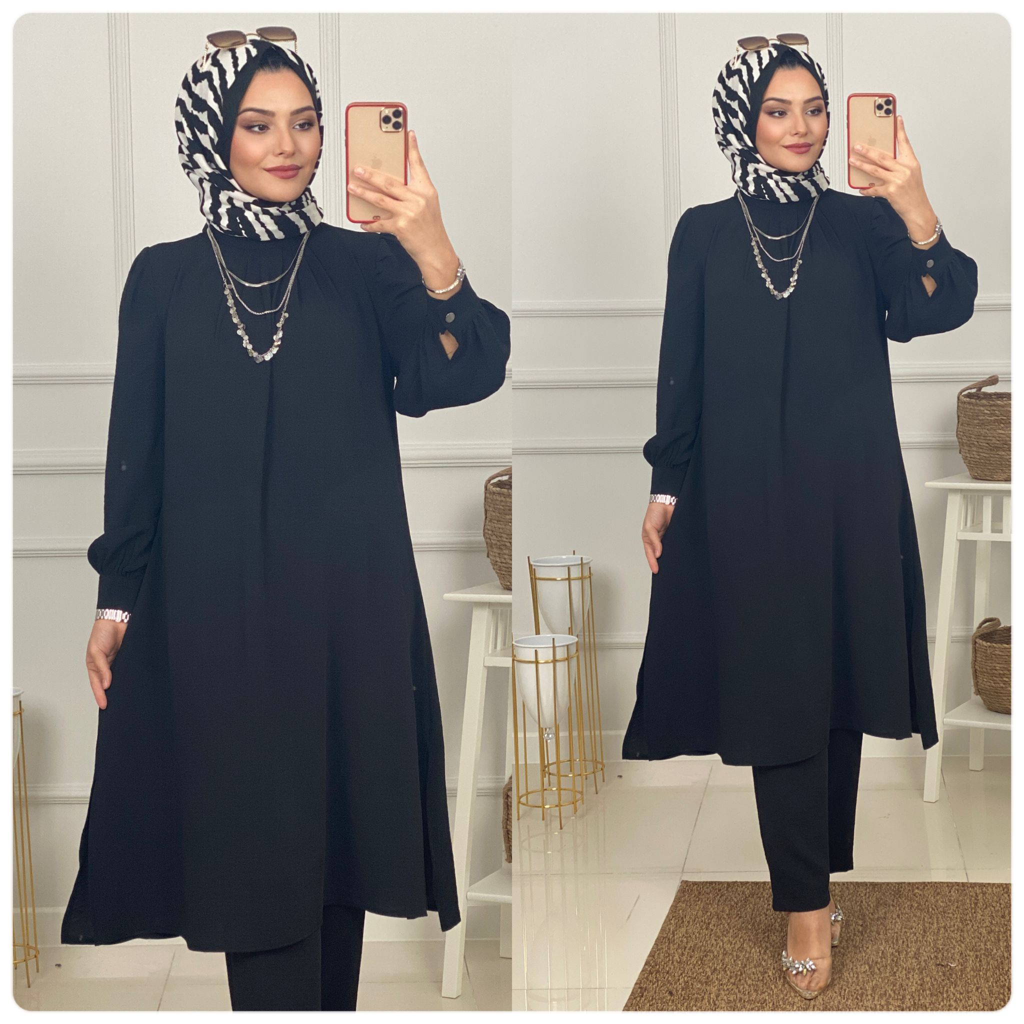 Tunik pantolon takım ayrobin - Görsel 2