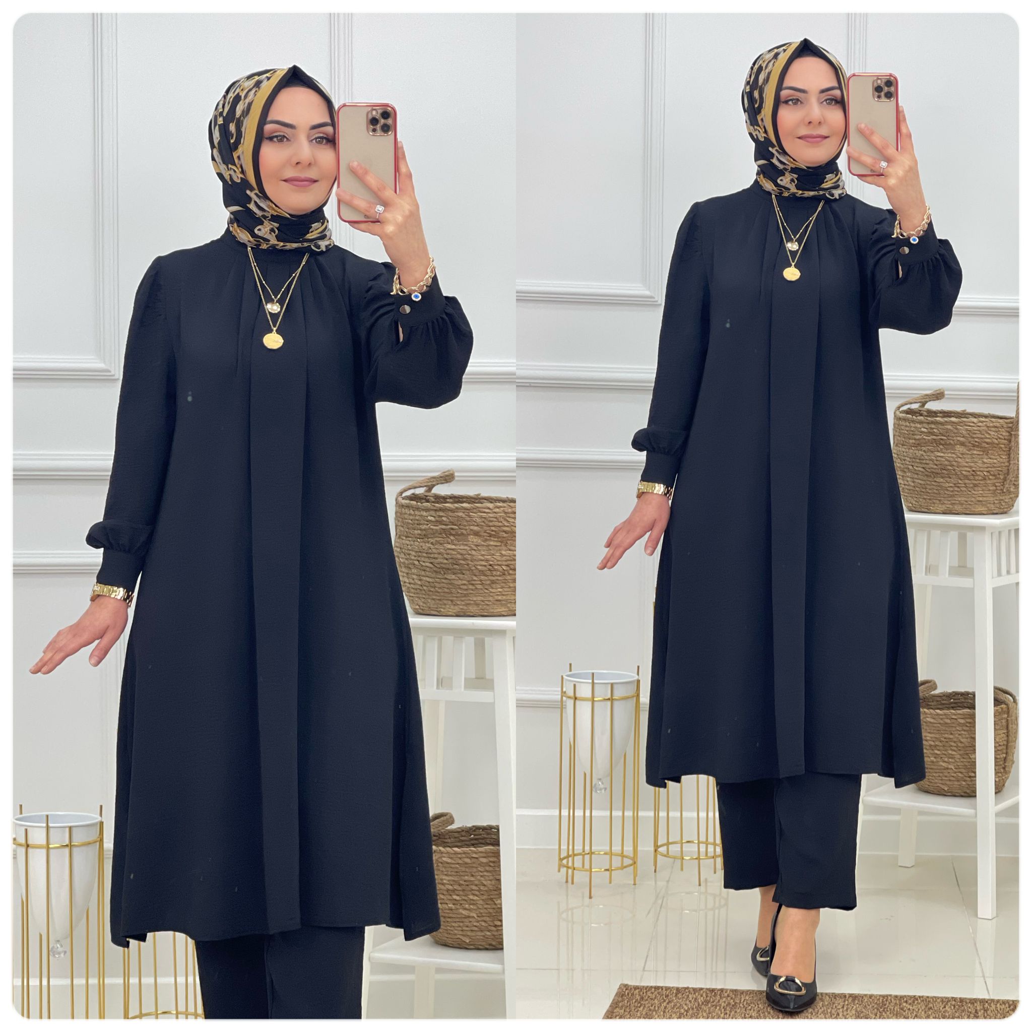 Tunik pantolon takım ayrobin - Görsel 3