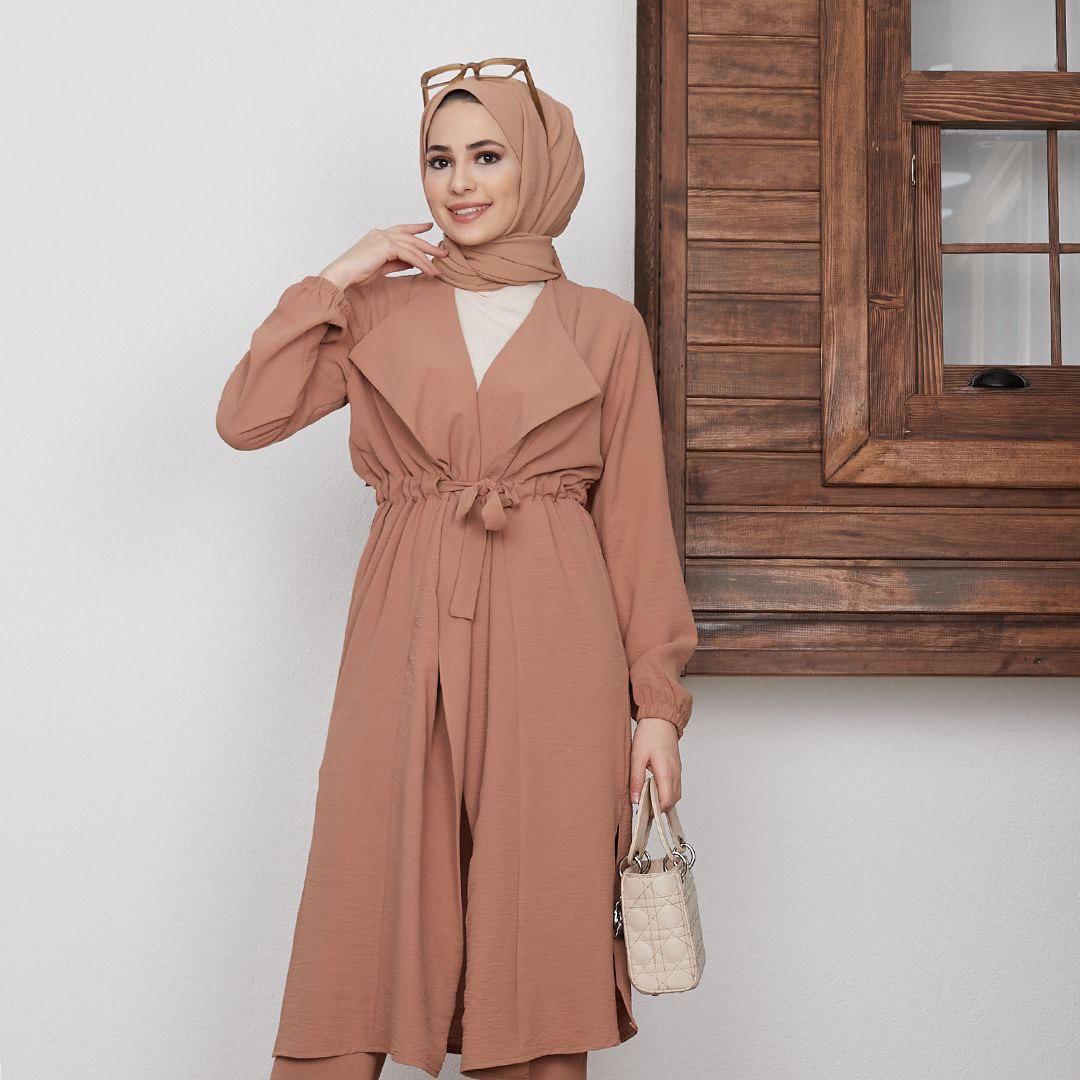 Ayrobin kumaş kap pantolon takım - Görsel 9