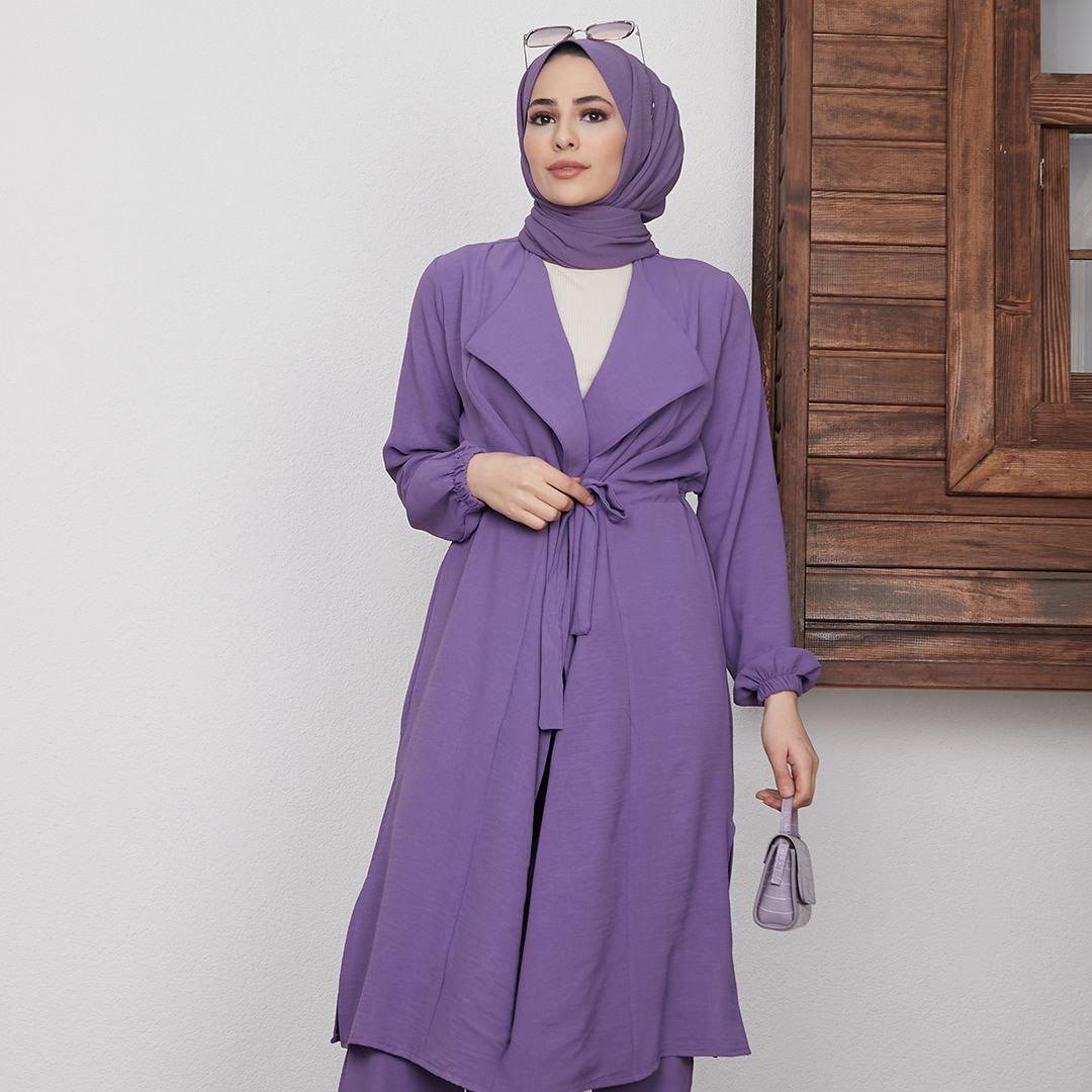 Ayrobin kumaş kap pantolon takım - Görsel 5