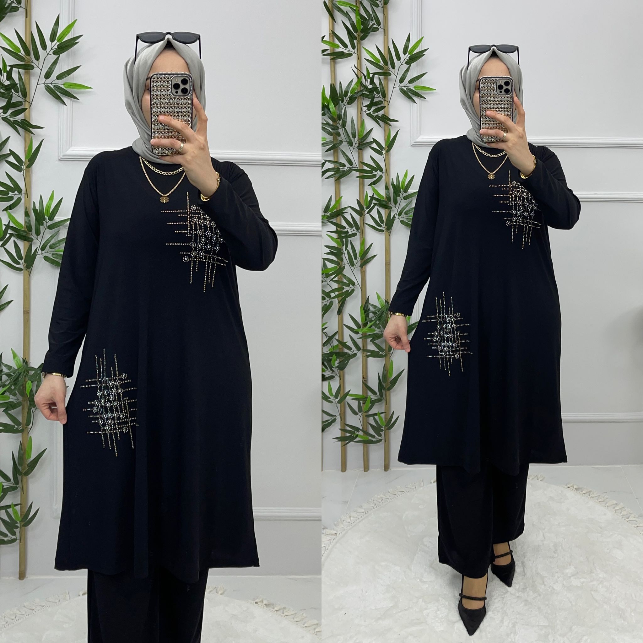 Sandy kumaş tunik takım - Görsel 8