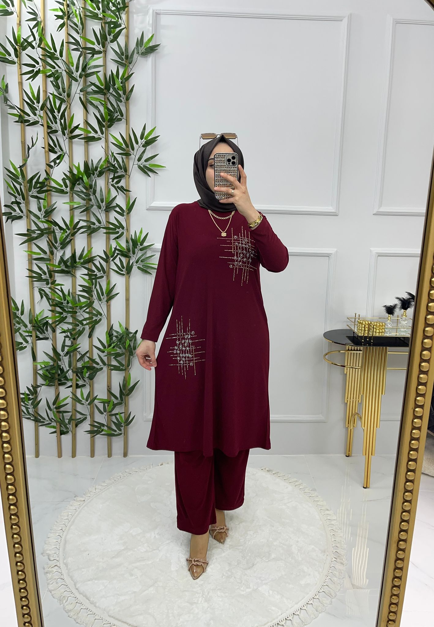 Sandy kumaş tunik takım - Görsel 9