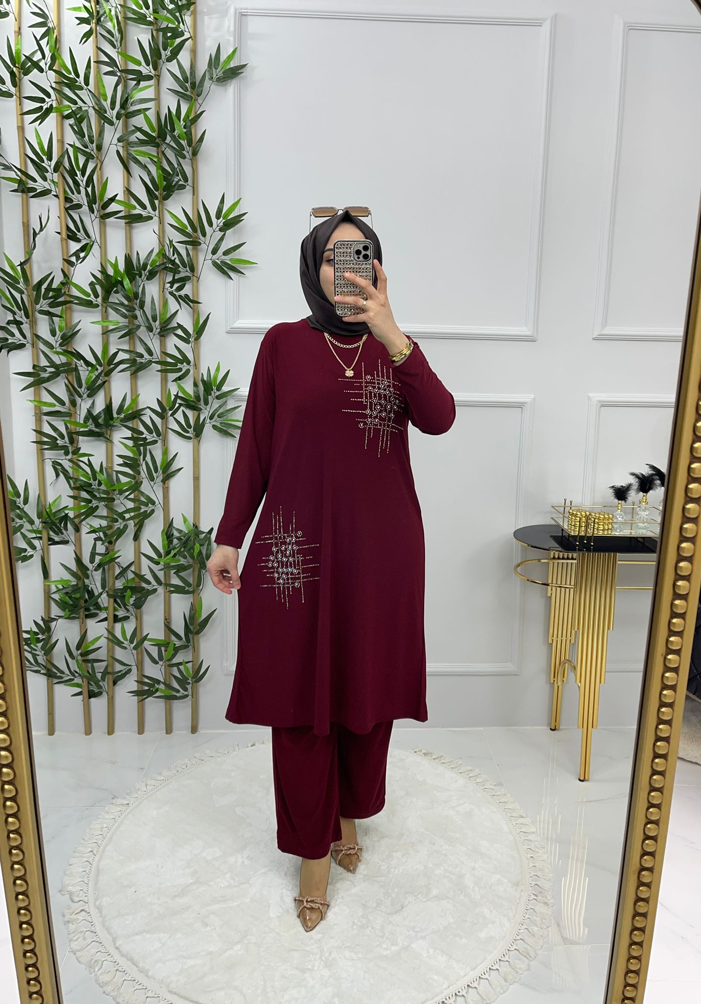 Sandy kumaş tunik takım - Görsel 5
