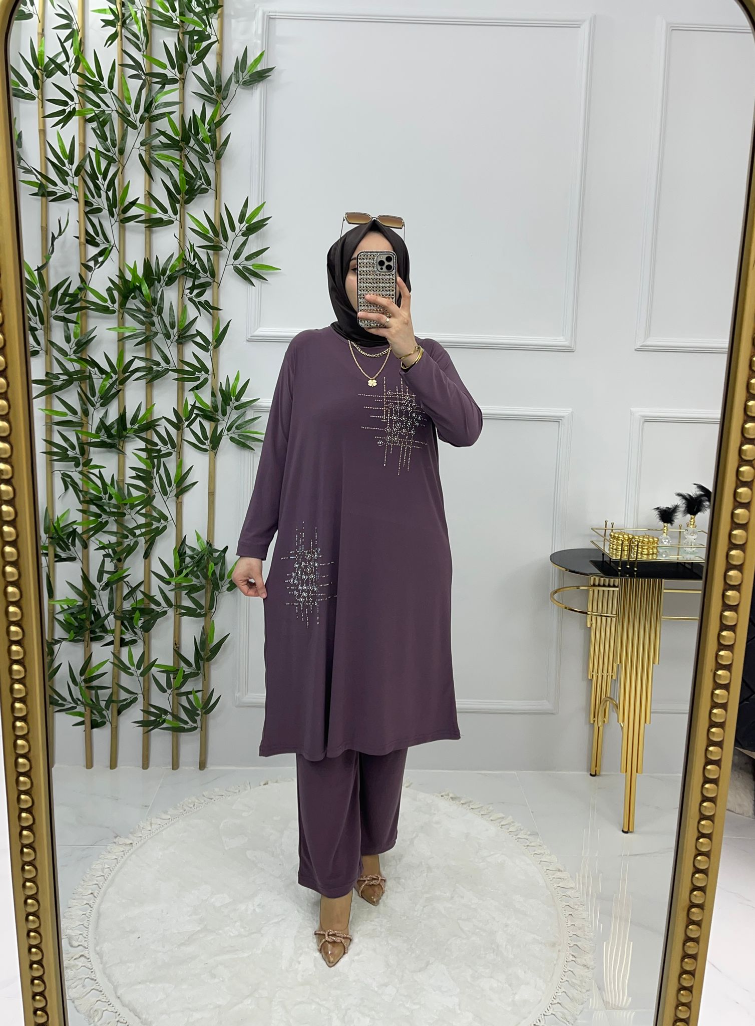 Sandy kumaş tunik takım - Görsel 7
