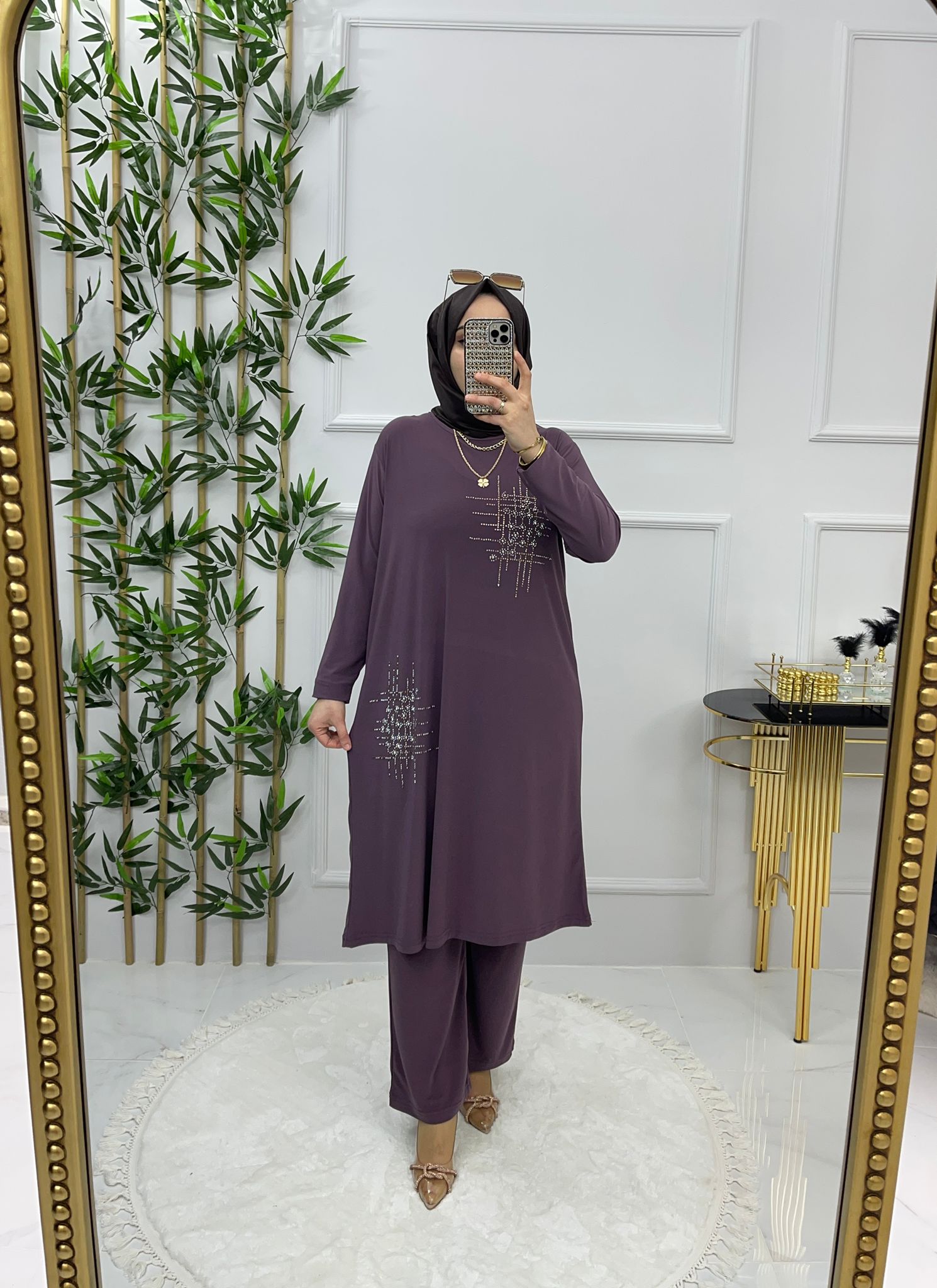 Sandy kumaş tunik takım - Görsel 4