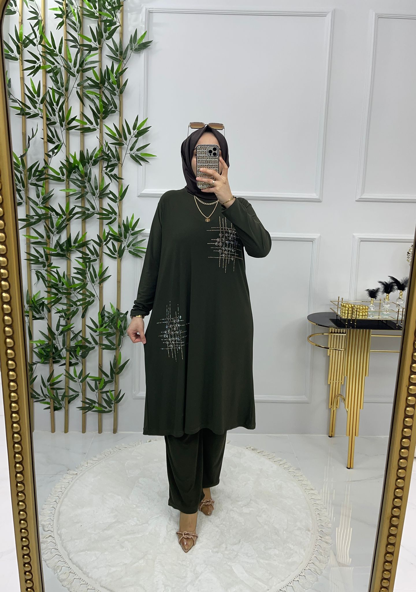 Sandy kumaş tunik takım - Görsel 6