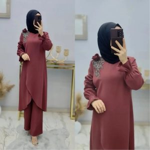 Büyük beden A kalite krep kumaş takım