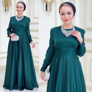 1.sınıf saten kumaş elbise