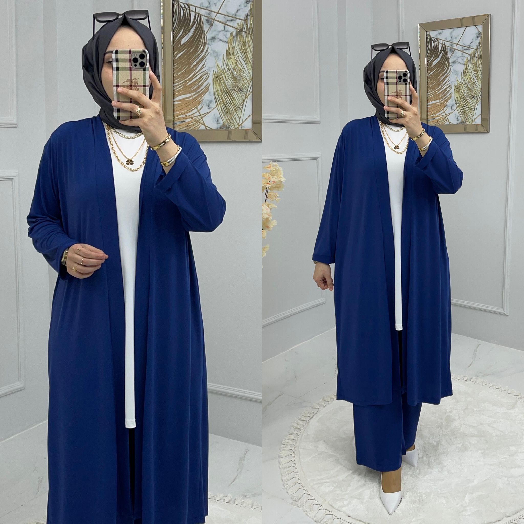 Üçlü kap içlik pantolon takım - Görsel 3
