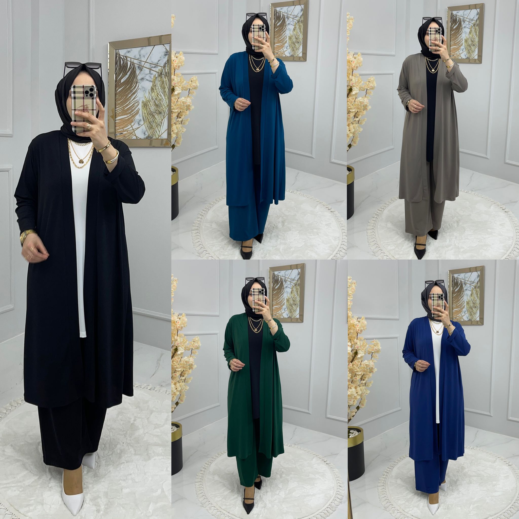 Üçlü kap içlik pantolon takım - Görsel 2