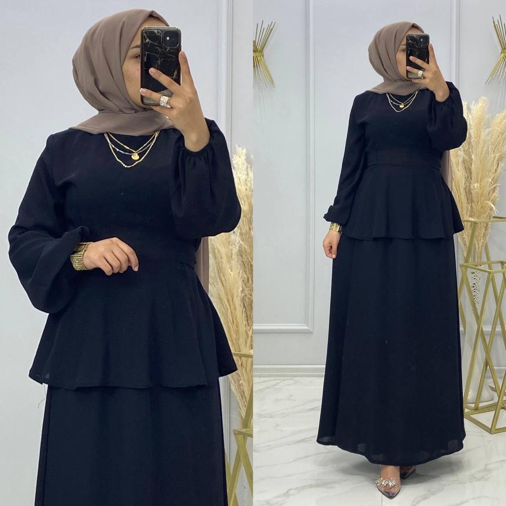 Etekli tunik takım ayrobin kumaş - Görsel 3