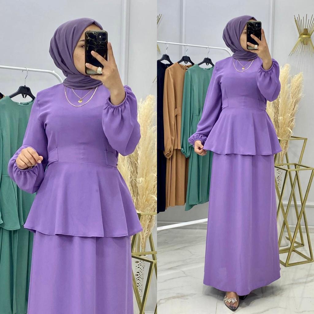 Etekli tunik takım ayrobin kumaş - Görsel 2