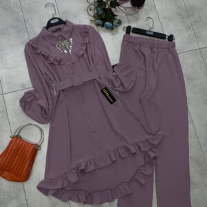 Tunik takım ayrobin kumaş