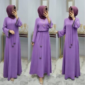 Taş işlemeli elbise ayrobin kumaş