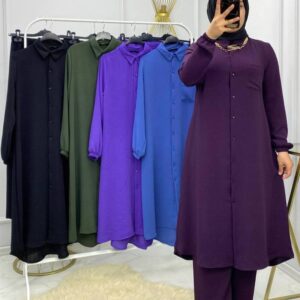 Ayrobin kumaş tunik takım