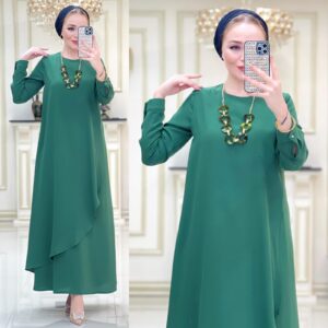 1.sınıf ithal krep kumaş elbise