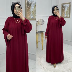 Pamuk ayrobin kumaş elbise