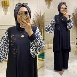 Büyük beden tunik takım tilta kumaş