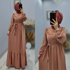 Ayrobin poplin kumaş elbise