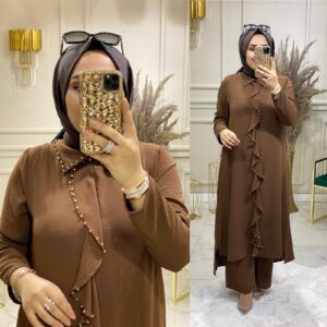 Ayrobin kumaş tunik takım