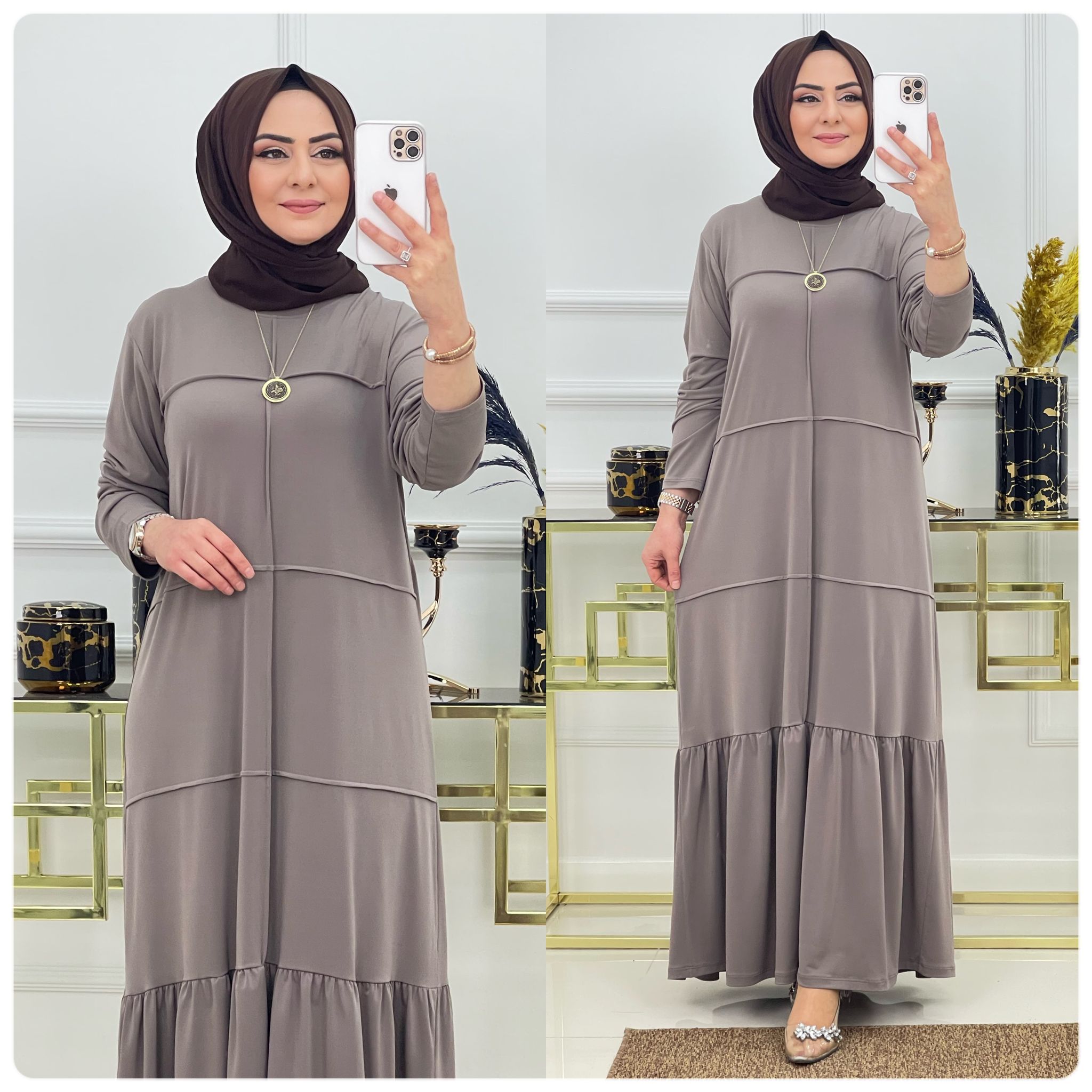 Sandy kumaş elbise - Görsel 8