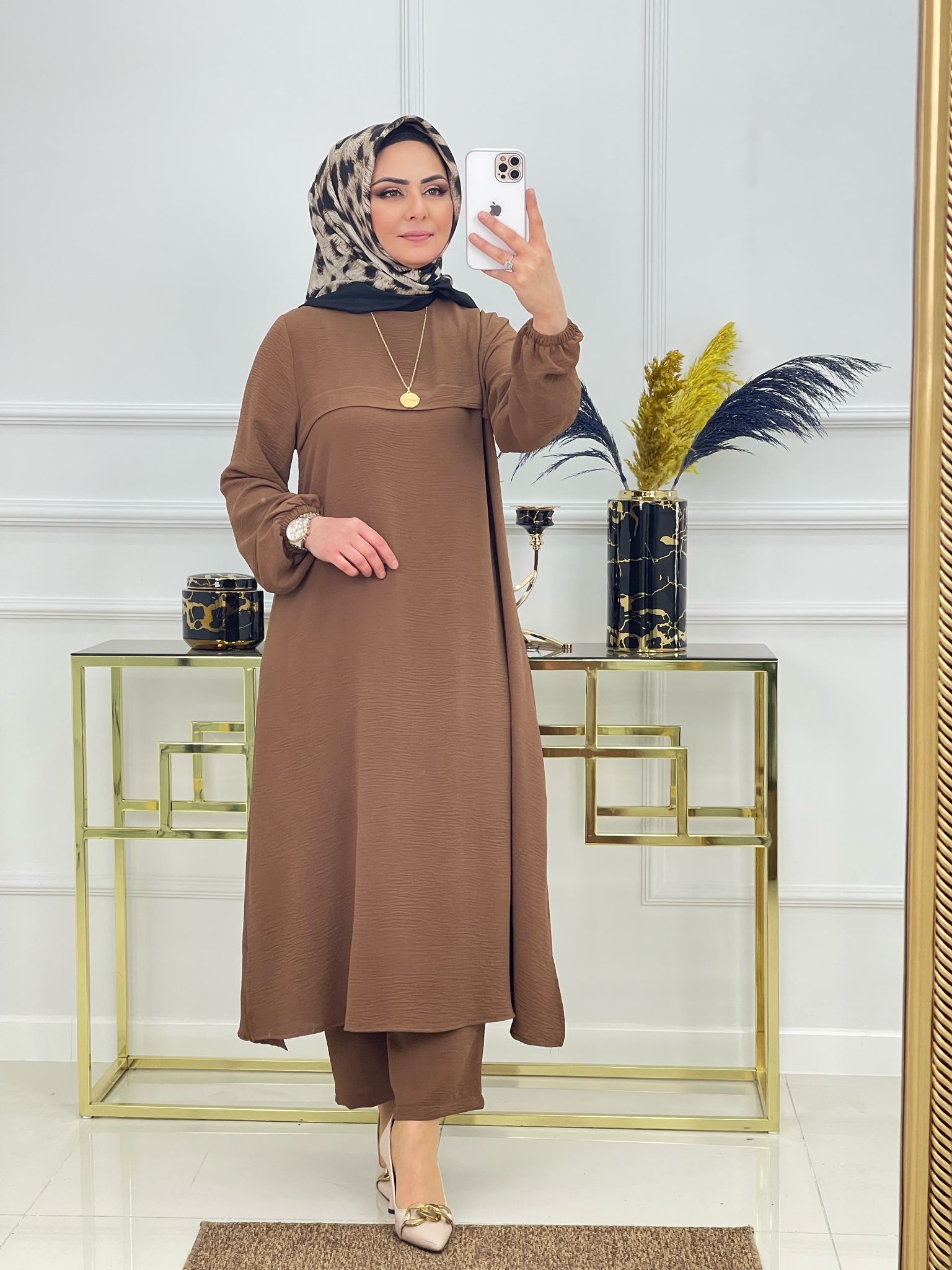 Ayrobin tunik pantolon takım - Görsel 6