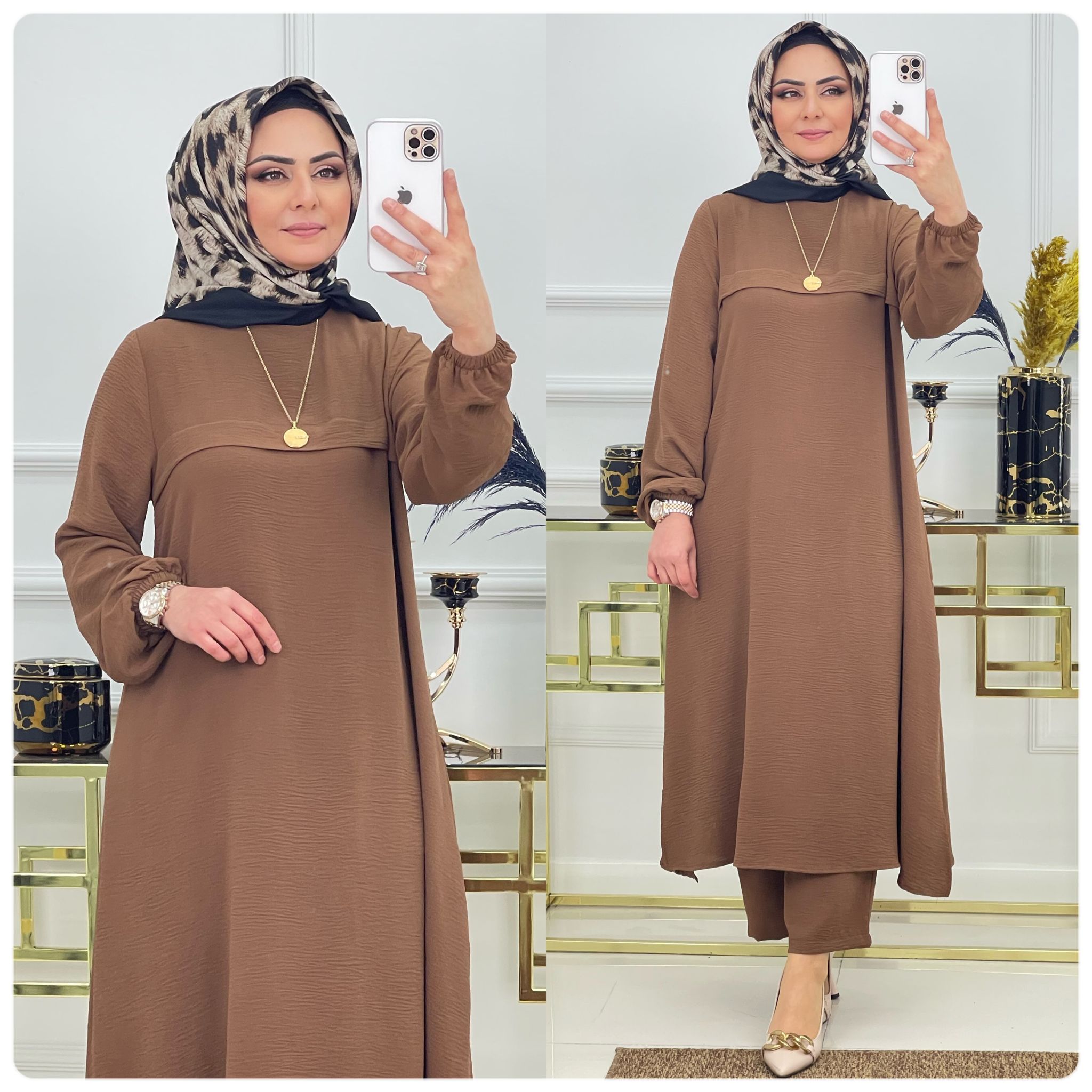 Ayrobin tunik pantolon takım