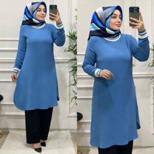 Ayrobin kumaş tunik pantolon takım