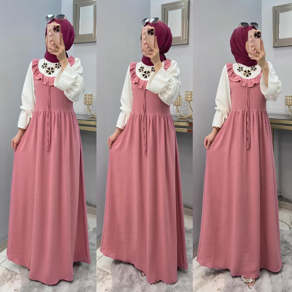 Ayrobin kumaş gömlek elbise - Görsel 11