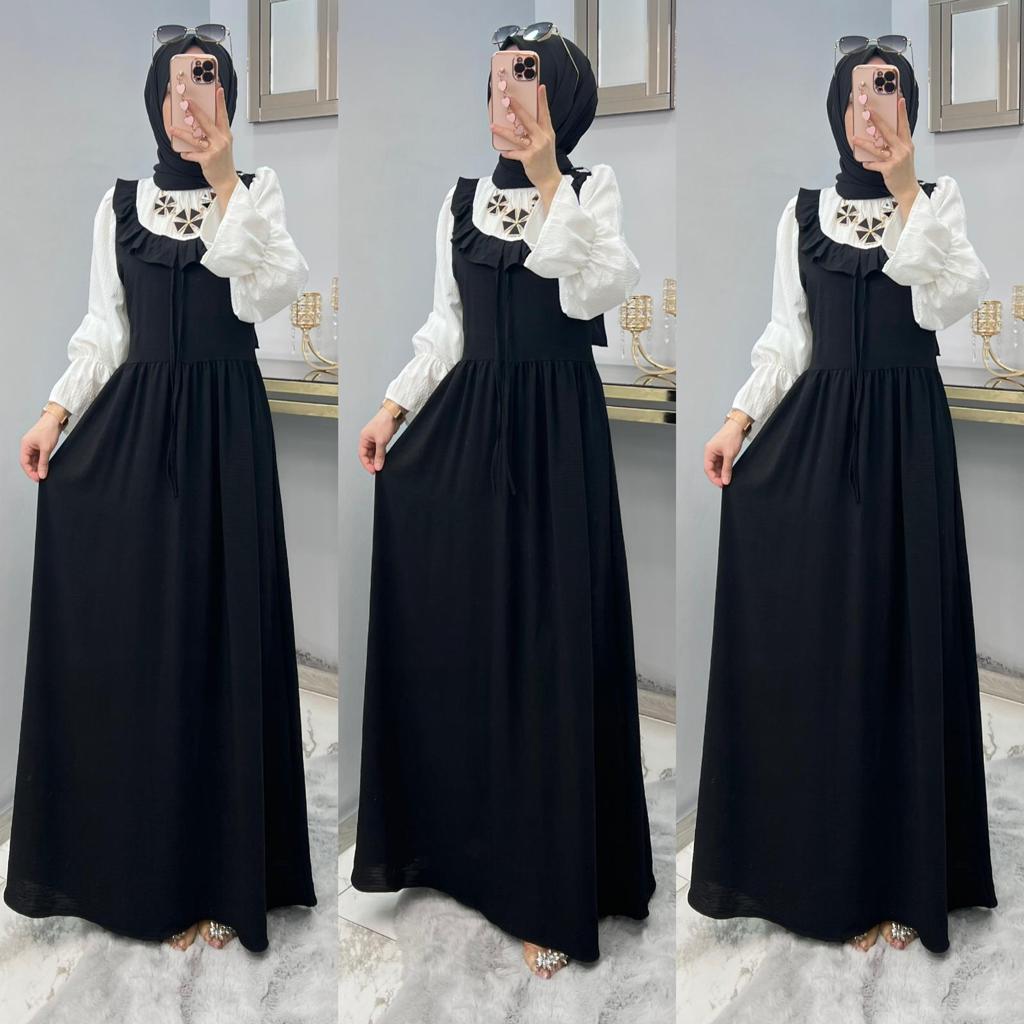 Ayrobin kumaş gömlek elbise - Görsel 10