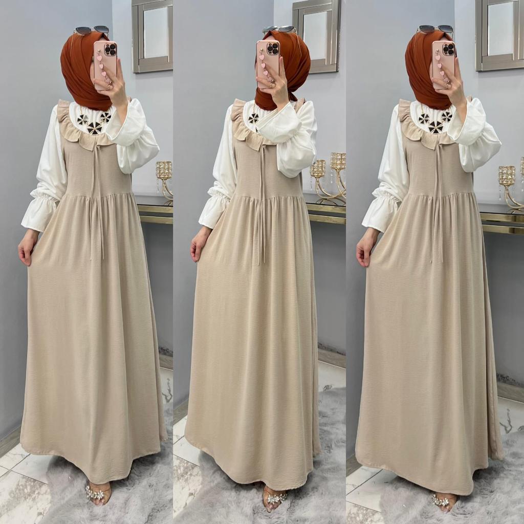 Ayrobin kumaş gömlek elbise - Görsel 9