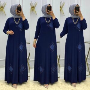 Büyük beden elbise sandy kumaş