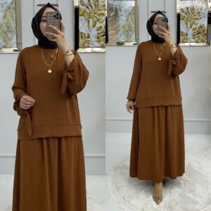 Ayrobin etekli tunik takım